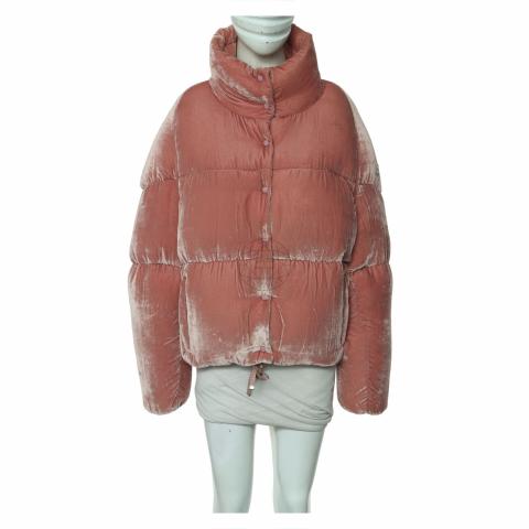 Moncler pink 2024 jacket velvet